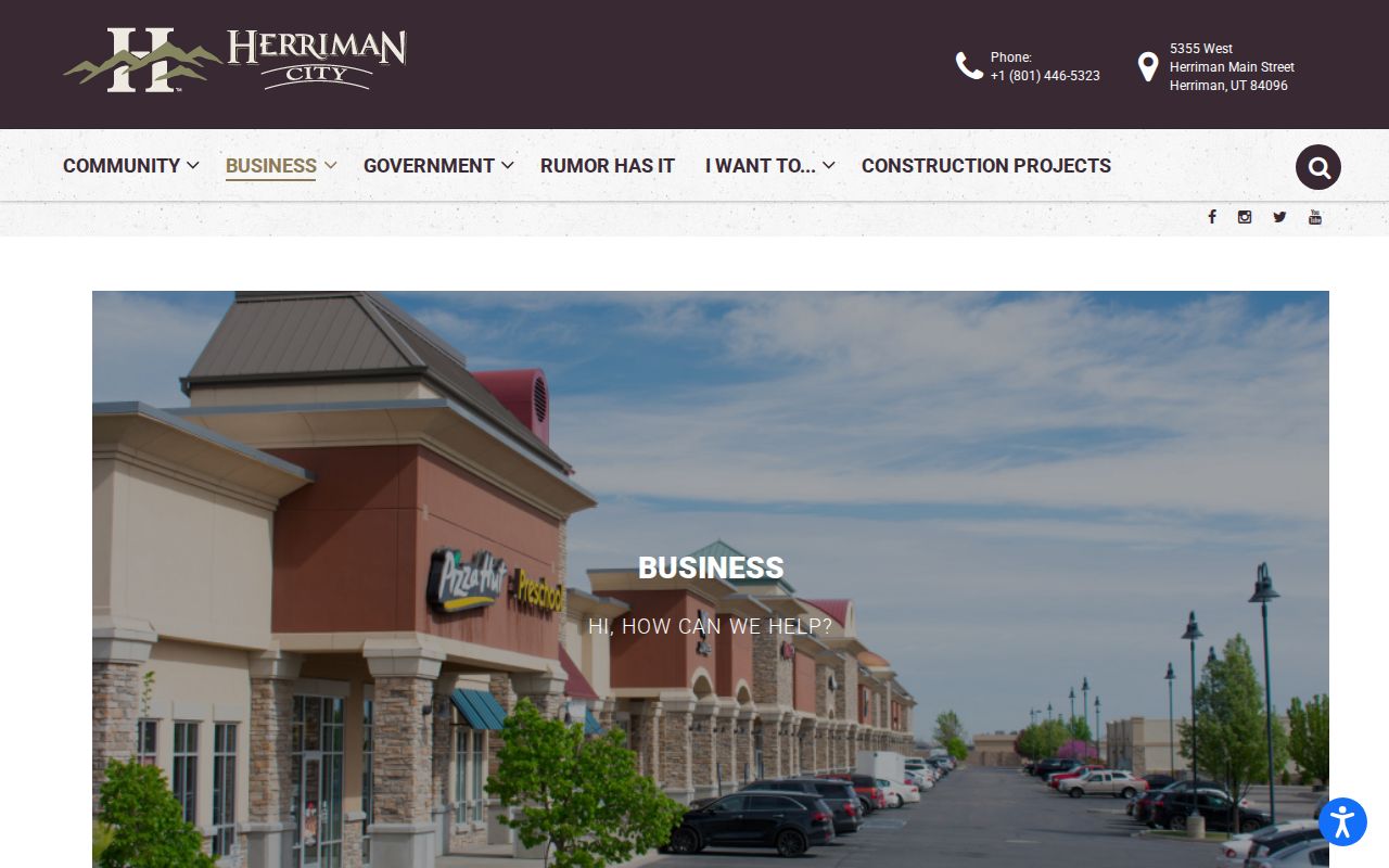 Herriman people directories business search with commercial and home occupation tabs